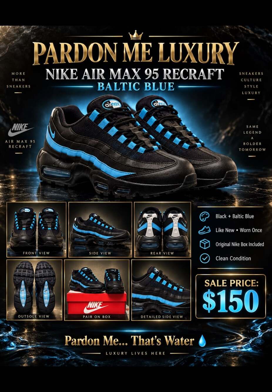 Nike Air Max 95 Recraft Baltic Blue